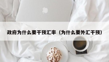 政府为什么要干预汇率（为什么要外汇干预）