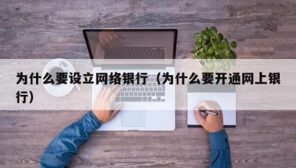 为什么要设立网络银行（为什么要开通网上银行）