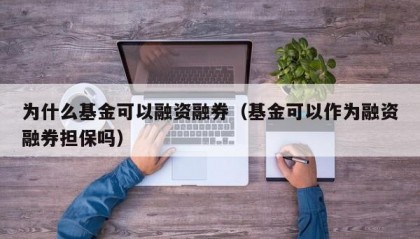 为什么基金可以融资融券（基金可以作为融资融券担保吗）